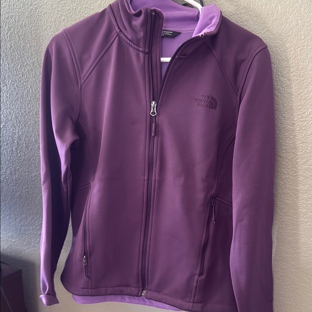 The North Face Purple Fleece Jacket Full-Zip Outdoor Wear